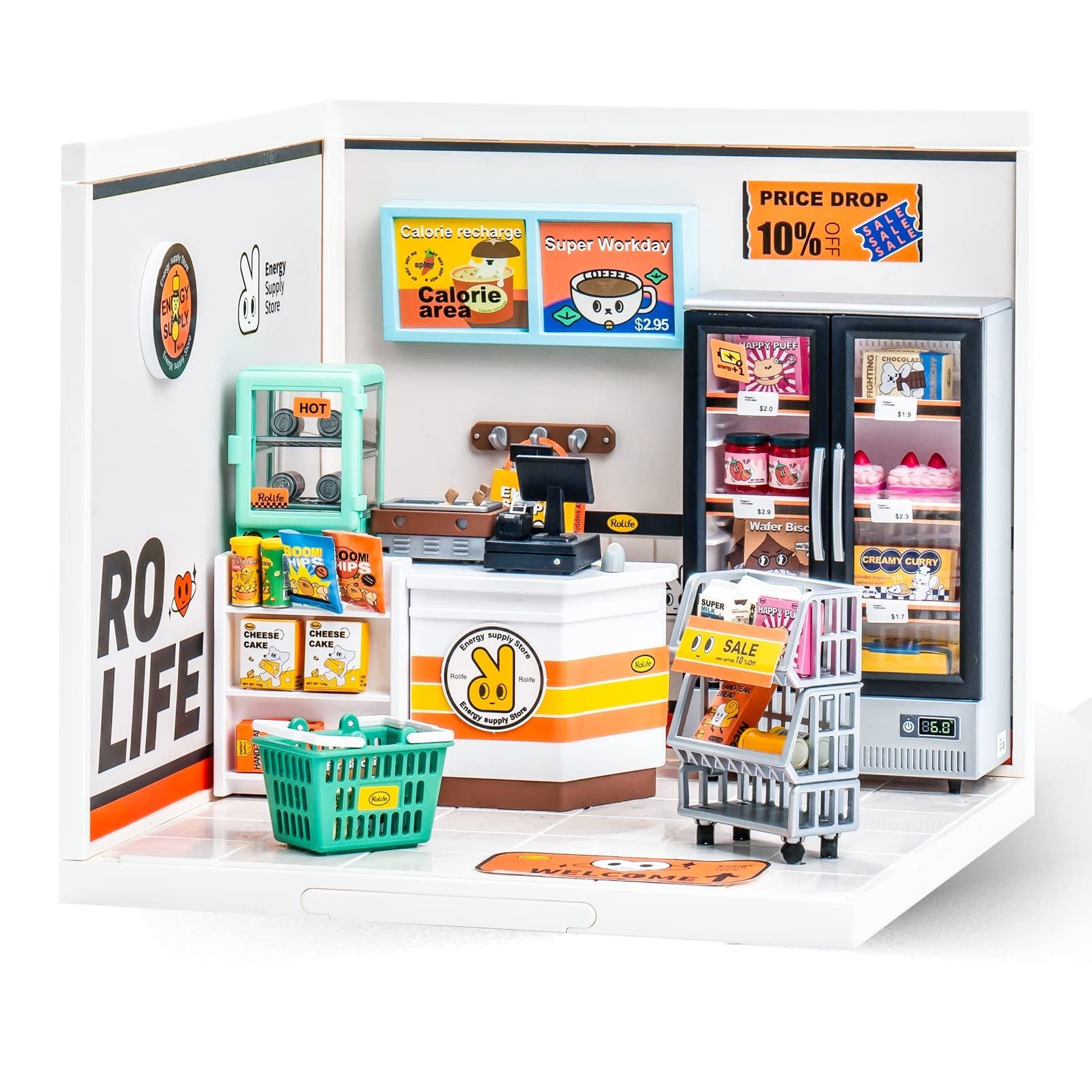 Rolife Super Store Kits Plastic Building Toys For Xmas Gifts DIY Miniature House - ScentiMelti Home Fragrance, Beauty & Gifts UK