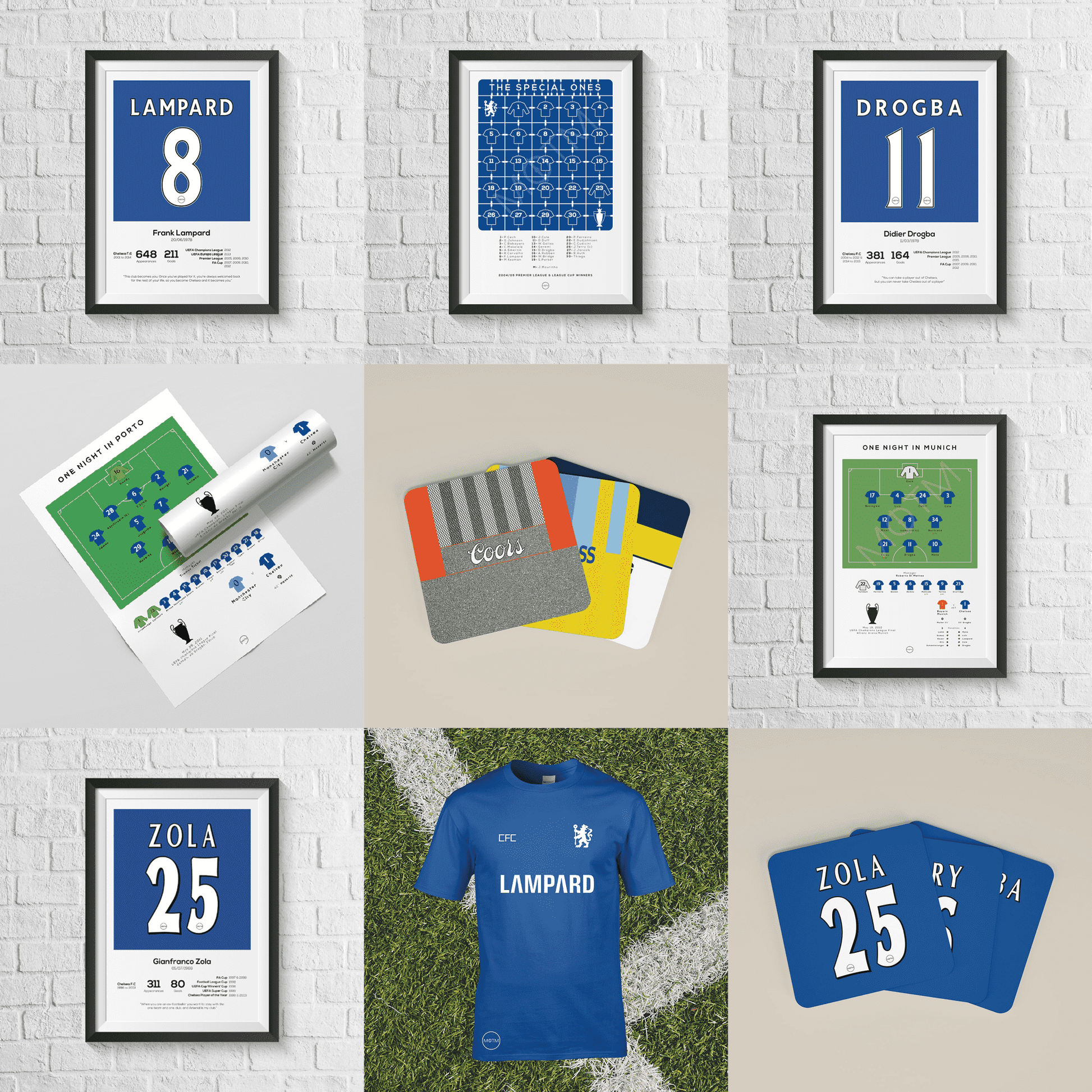 Frank Lampard Chelsea Legend Stats Print MOTM Football ScentiMelti Wax Melts