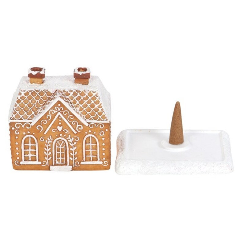 Christmas Snow Top Resin GingerBread Cottage Incense Burner - ScentiMelti  Christmas Snow Top Resin GingerBread Cottage Incense Burner