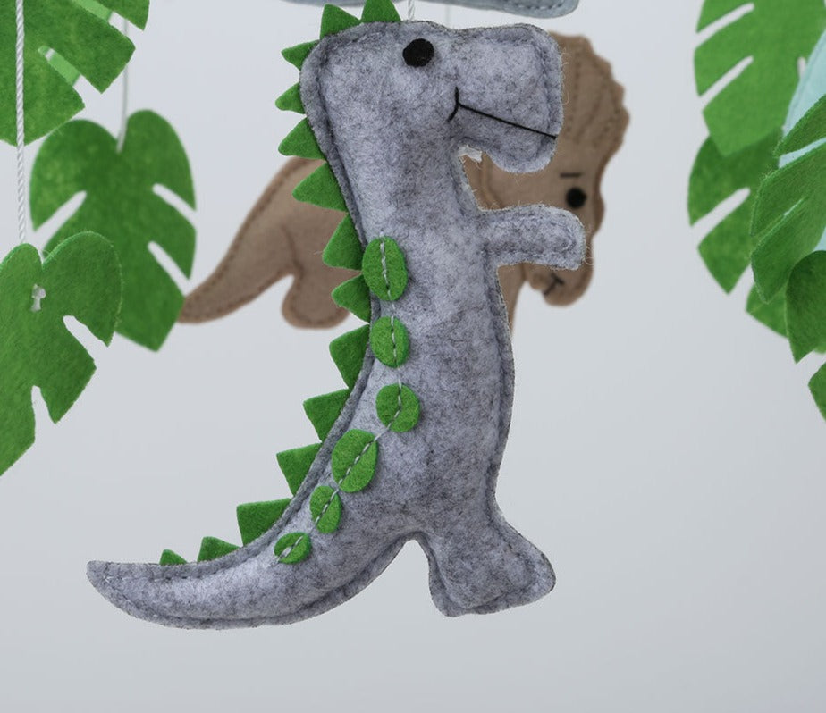 Soft Felt Baby Cot Mobile | Hanging Nursery Decoration for Crib - Dinosaurs - ScentiMelti Home Fragrance, Beauty & Gifts UK