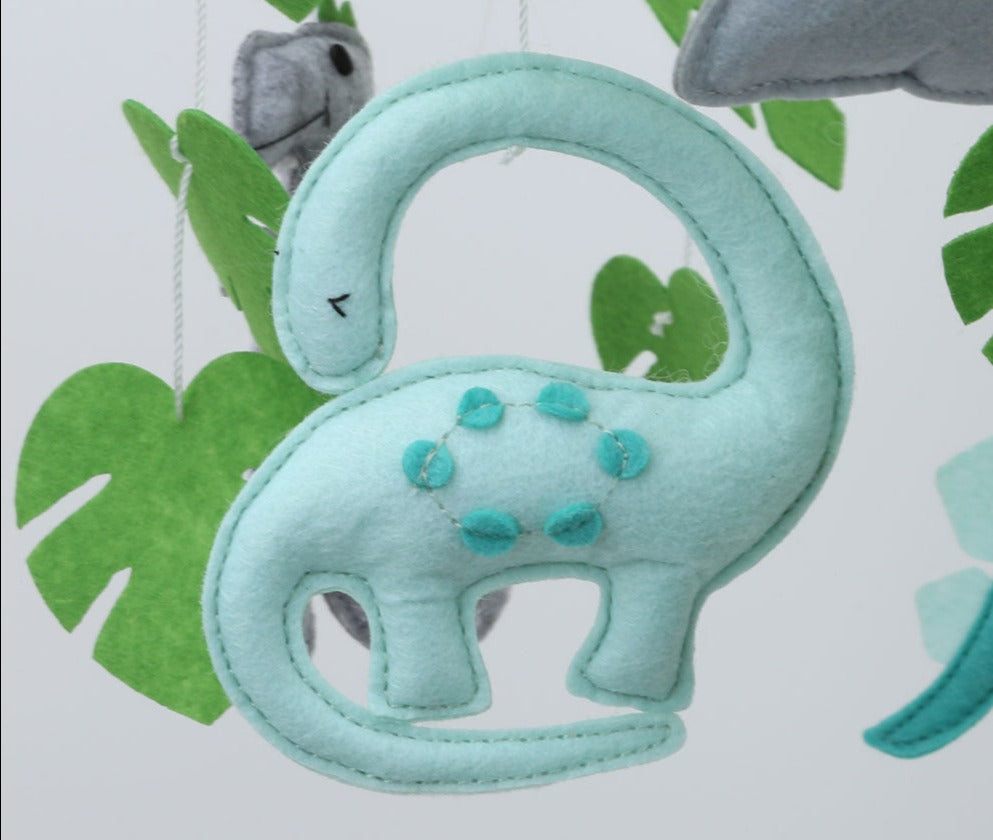 Soft Felt Baby Cot Mobile | Hanging Nursery Decoration for Crib - Dinosaurs - ScentiMelti Home Fragrance, Beauty & Gifts UK