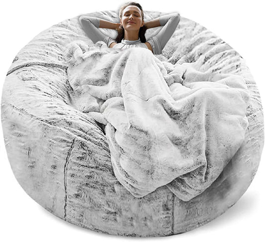 Giant Bean Bag - Snow Gray - ScentiMelti  Giant Bean Bag - Snow Gray