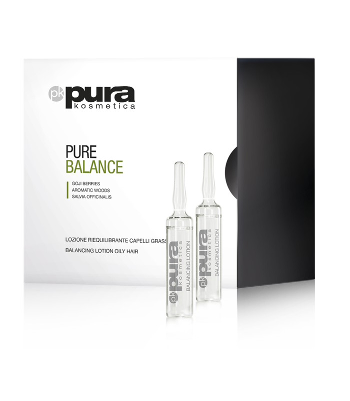 Pura Kosmetica Pure Balance Balancing Lotion for Oily Hair and Scalp, 12 x 6ml - ScentiMelti Home Fragrance, Beauty & Gifts UK