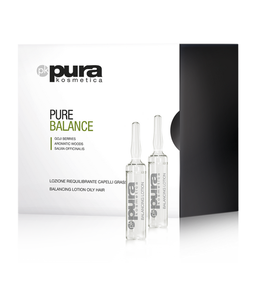 Pura Kosmetica Pure Balance Balancing Lotion for Oily Hair and Scalp, 12 x 6ml - ScentiMelti Home Fragrance, Beauty & Gifts UK