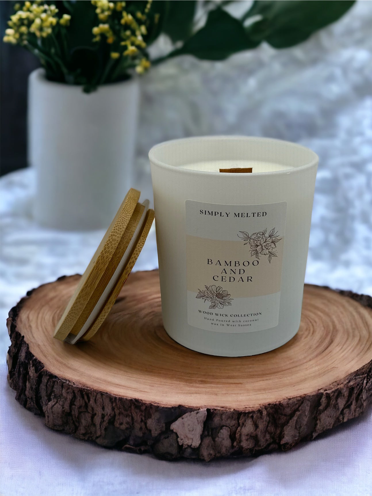 Bamboo & Cedar Candle - ScentiMelti Home Fragrance, Beauty & Gifts UK