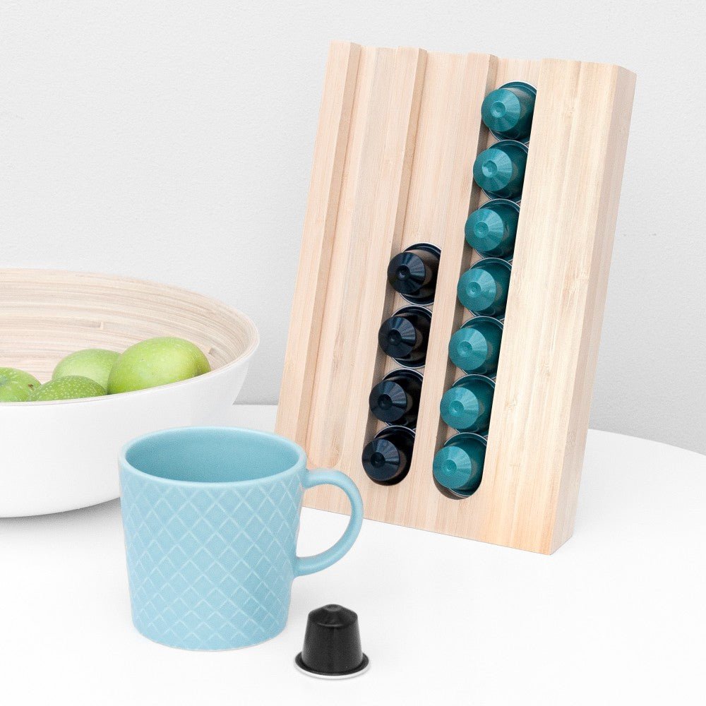 Bamboo Nespresso Coffee Pod Holder Gifts Finder ScentiMelti Wax Melts