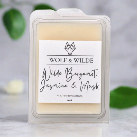 Bergamot, Jasmine & Musk Soy Wax Melts 100g Wolf & Wilde ScentiMelti Wax Melts