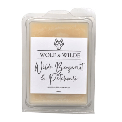 Bergamot & Patchouli Soy Wax Melts 100g Wolf & Wilde ScentiMelti Wax Melts