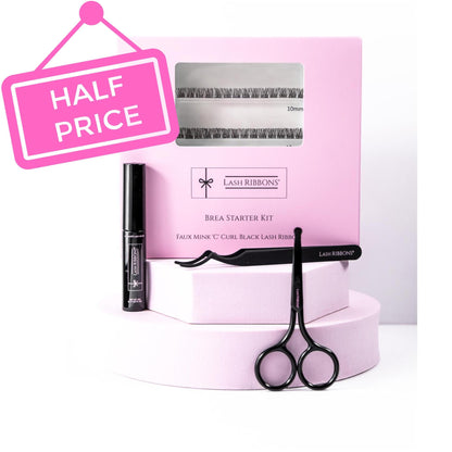 Boxed 'C' Curl Black Half Lash Ribbons® Starter Kit (With Ultimate Bond) - ScentiMelti  Boxed 'C' Curl Black Half Lash Ribbons® Starter Kit (With Ultimate Bond)