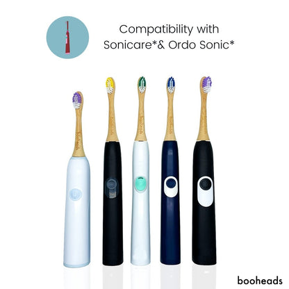 Soniboo - Bamboo Electric Toothbrush Heads Compatible with Sonicare* | Deep Clean 4PK PINK EDITION - ScentiMelti Home Fragrance, Beauty & Gifts UK