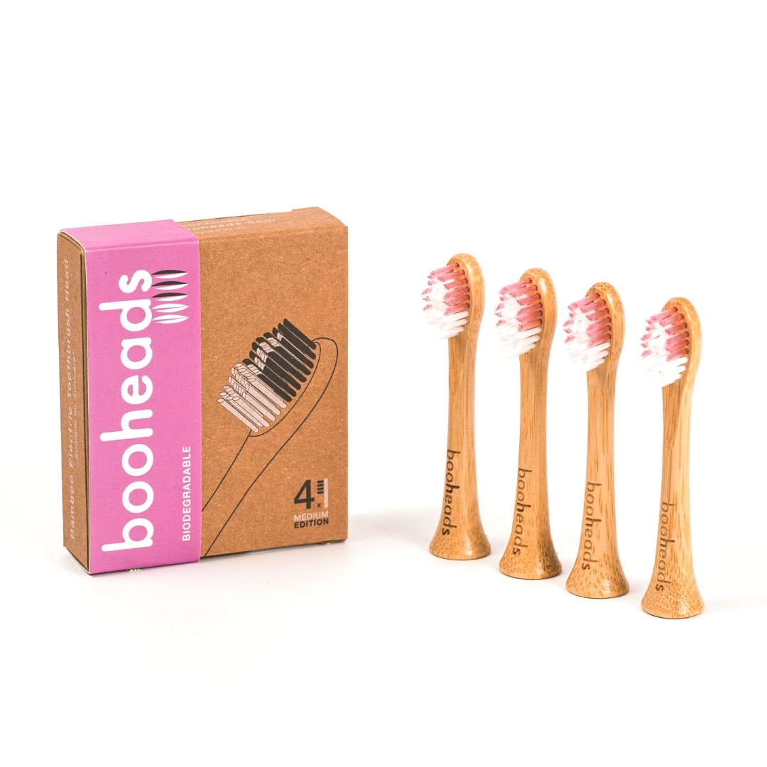 Soniboo - Bamboo Electric Toothbrush Heads Compatible with Sonicare* | Deep Clean 4PK PINK EDITION - ScentiMelti Home Fragrance, Beauty & Gifts UK