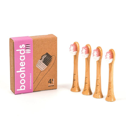 Soniboo - Bamboo Electric Toothbrush Heads Compatible with Sonicare* | Deep Clean 4PK PINK EDITION - ScentiMelti Home Fragrance, Beauty & Gifts UK