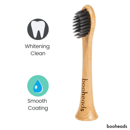 Soniboo - Charcoal Bamboo Electric Toothbrush Heads Compatible with Sonicare* | Whitening Clean 4PK booheads ScentiMelti Wax Melts