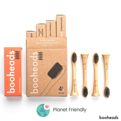 Soniboo - Charcoal Bamboo Electric Toothbrush Heads Compatible with Sonicare* | Whitening Clean 4PK booheads ScentiMelti Wax Melts