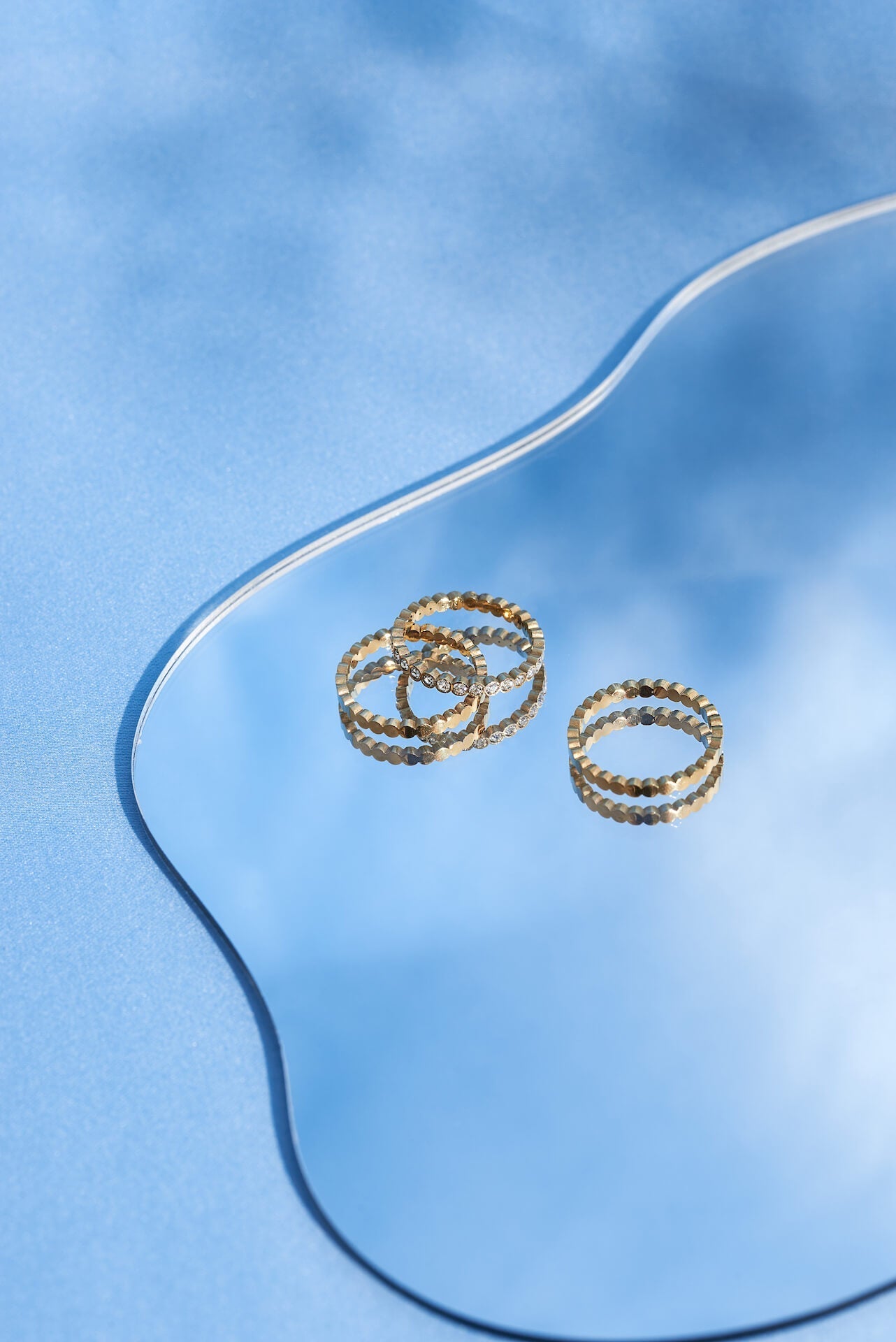 Triple Stacking Gold Ring Set - ScentiMelti Home Fragrance, Beauty & Gifts UK