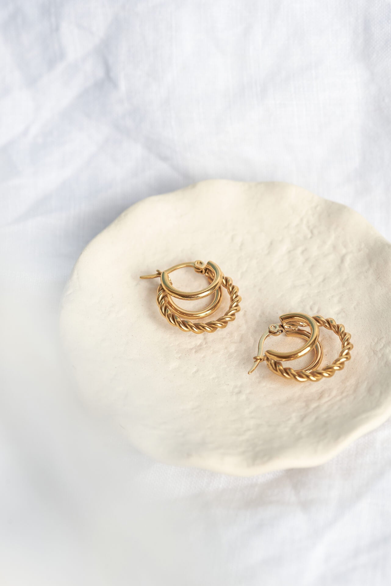 Triple Threaded Gold Hoops The Positive Company ScentiMelti Wax Melts