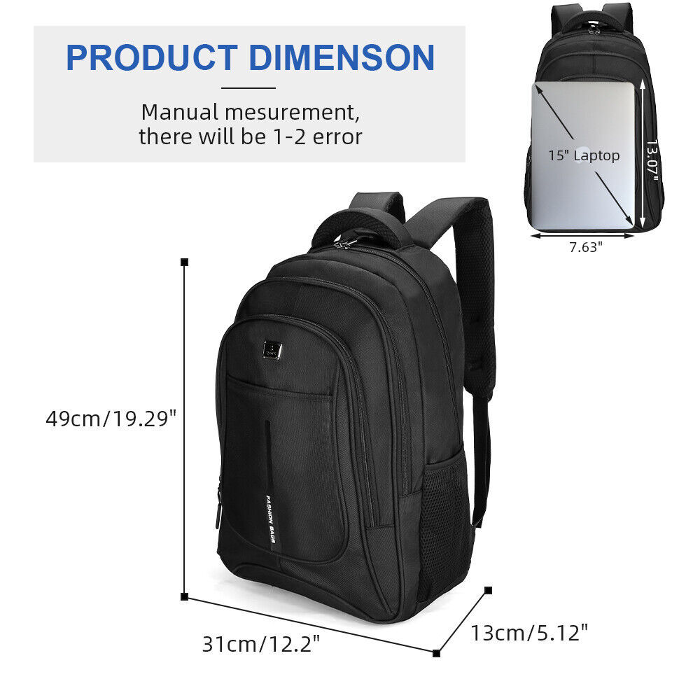 Men Women Laptop Backpack 40L Large Waterproof Rucksack Travel School Bag - ScentiMelti Home Fragrance, Beauty & Gifts UK