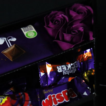 Cadbury Heroes Signature Chocolate Bouquet With Purple Roses - ScentiMelti  Cadbury Heroes Signature Chocolate Bouquet With Purple Roses