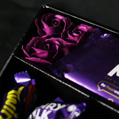 Cadbury Heroes Signature Chocolate Bouquet With Purple Roses - ScentiMelti  Cadbury Heroes Signature Chocolate Bouquet With Purple Roses