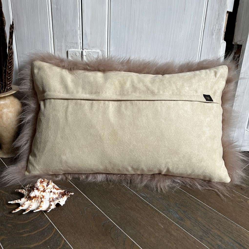 Cashmere Fur Cushion | Honey Gold 30cm x 50cm - ScentiMelti Home Fragrance, Beauty & Gifts UK