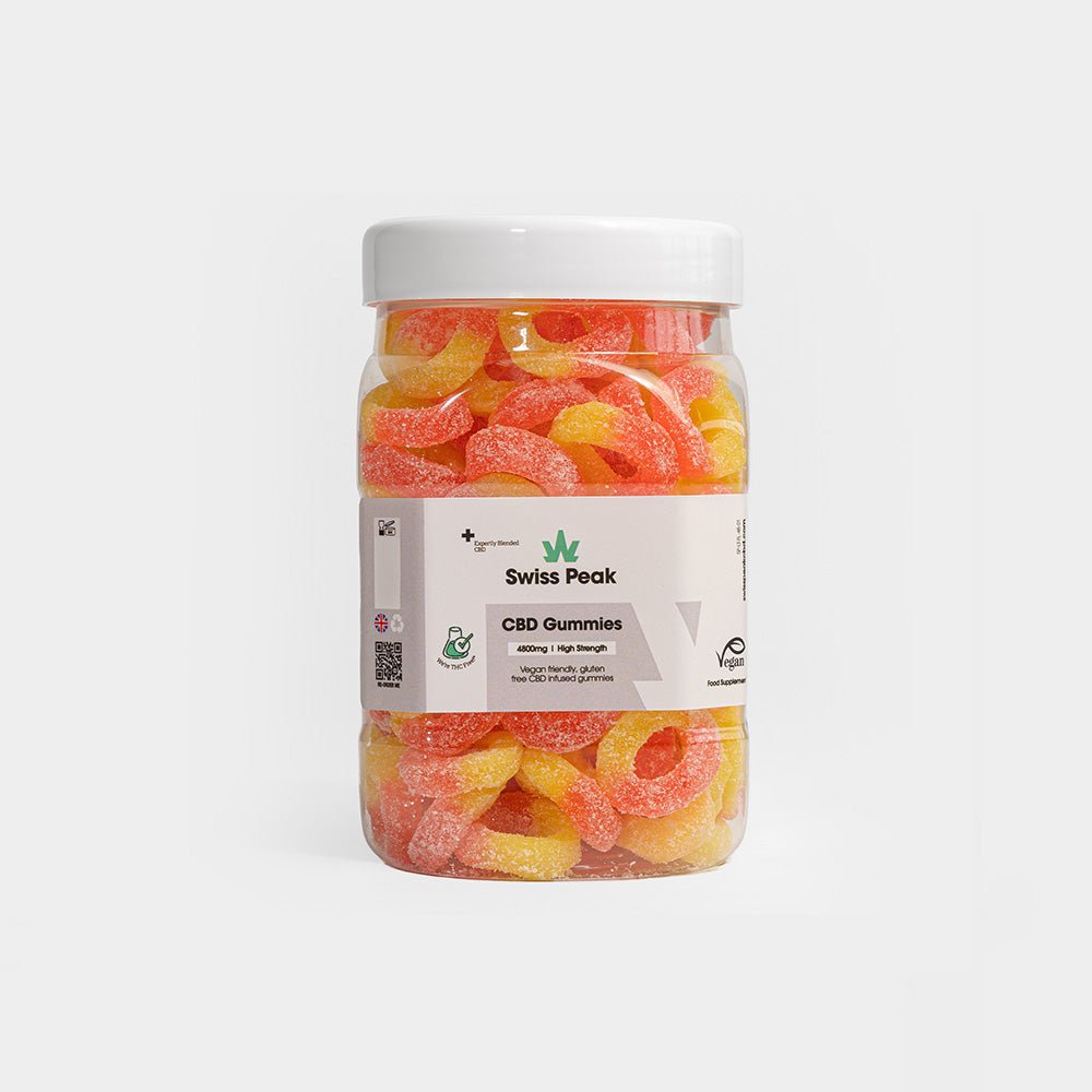 CBD Peach Ring Gummies 3200mg - 4800mg (New) - ScentiMelti Home Fragrance, Beauty & Gifts UK