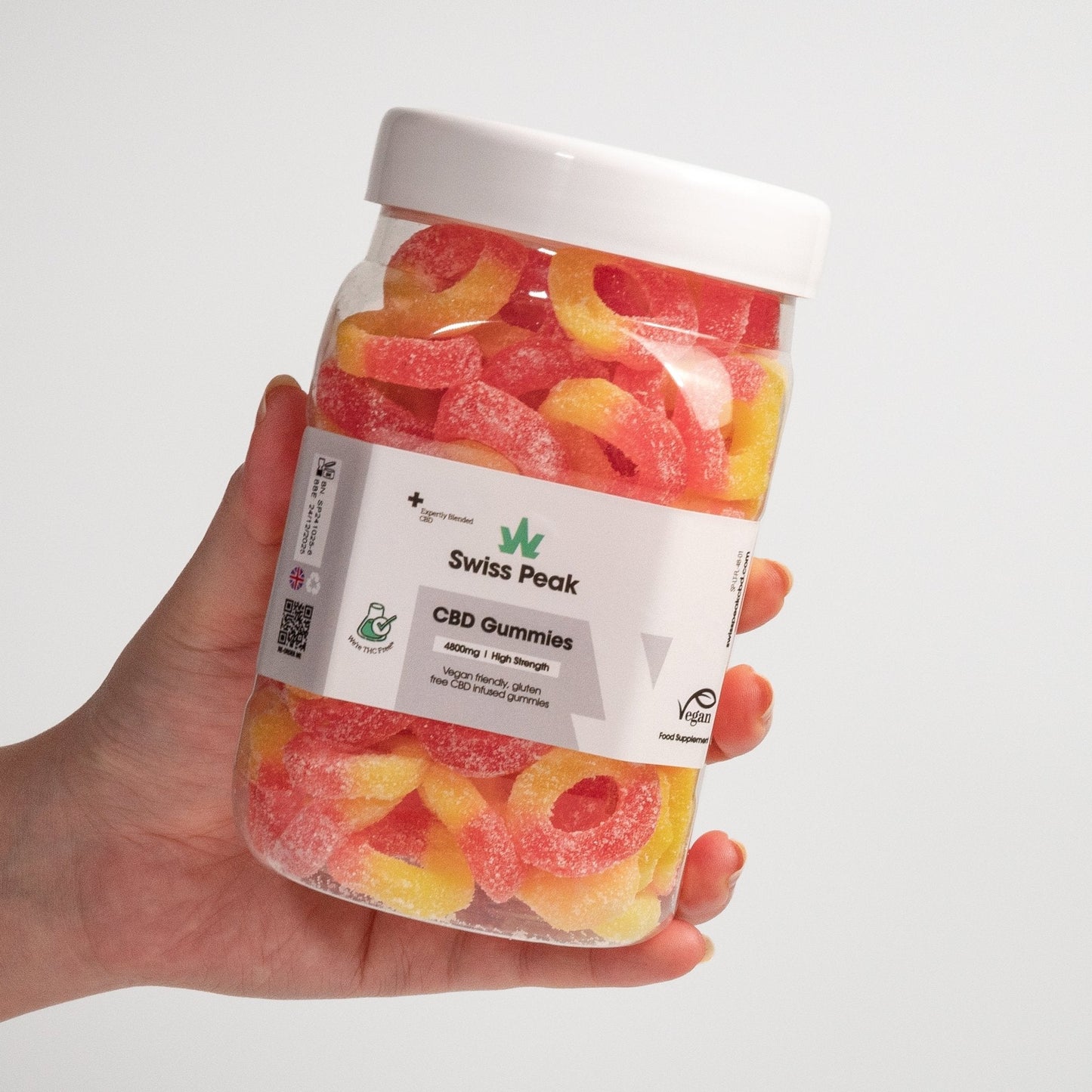 CBD Peach Ring Gummies 3200mg - 4800mg (New) - ScentiMelti Home Fragrance, Beauty & Gifts UK