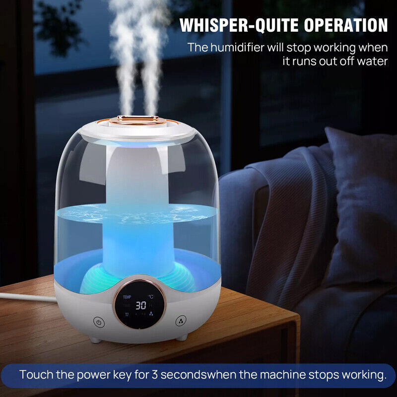 3L Essential Oil Aroma Diffuser Aromatherapy Ultrasonic Humidifier Air Purifier - ScentiMelti Home Fragrance, Beauty & Gifts UK