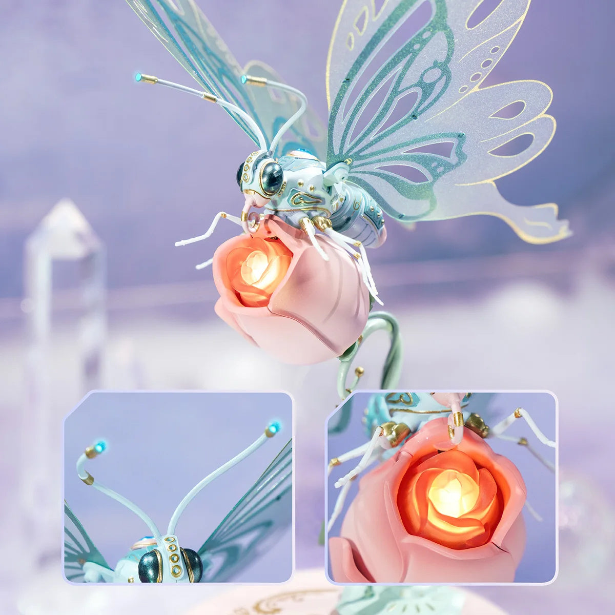 ROKR Starry Blue Mechanical Butterfly Plastic 3D Puzzle DIY Model Kid Xmas Gifts - ScentiMelti Home Fragrance, Beauty & Gifts UK