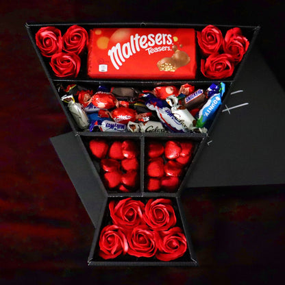 Celebrations Signature Chocolate Bouquet With Red Roses - ScentiMelti  Celebrations Signature Chocolate Bouquet With Red Roses