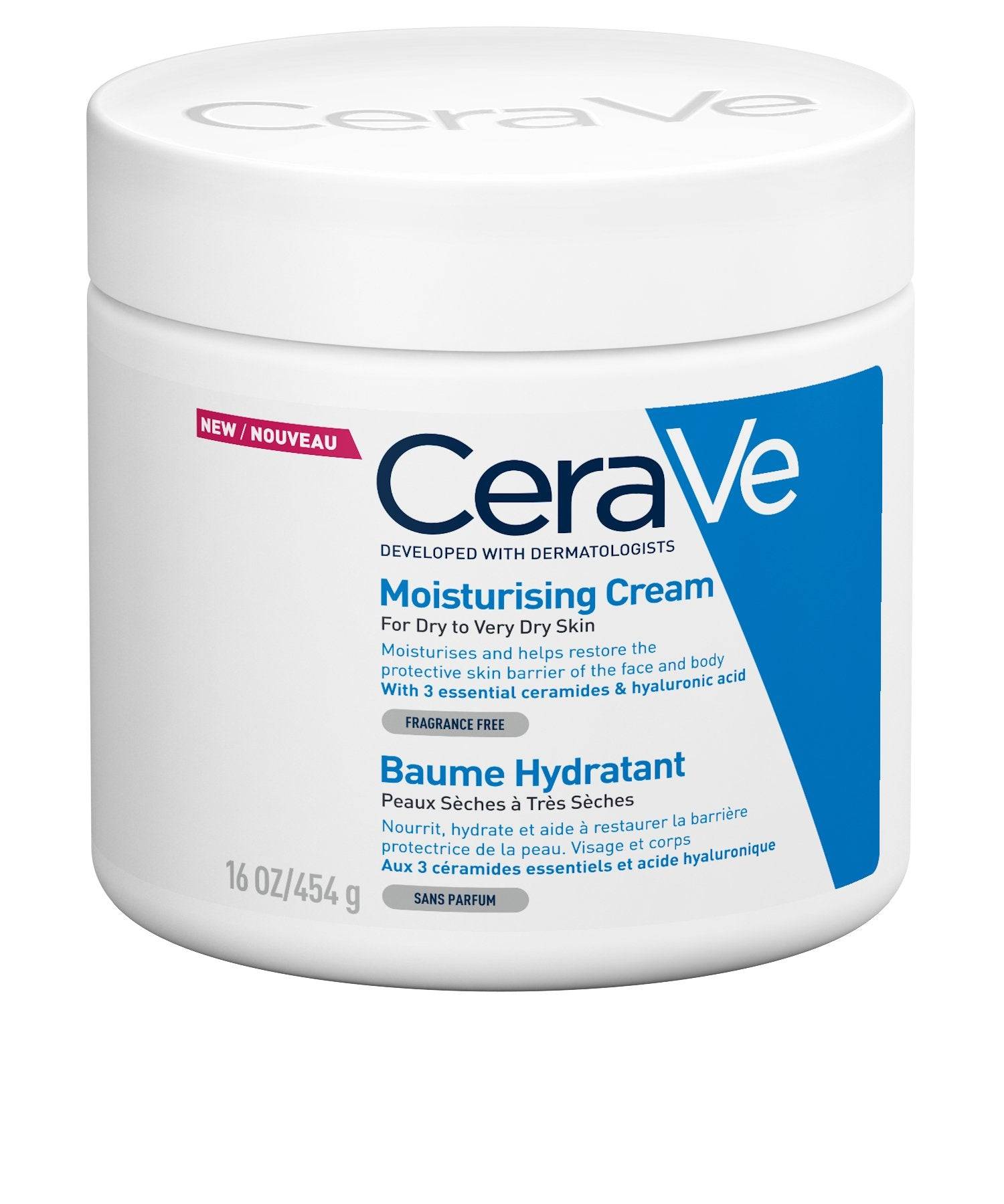 CeraVe Moisturising Cream Pot 454g - ScentiMelti Home Fragrance, Beauty & Gifts UK