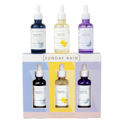 Sunday Rain Essential Oil Trio - ScentiMelti Home Fragrance, Beauty & Gifts UK