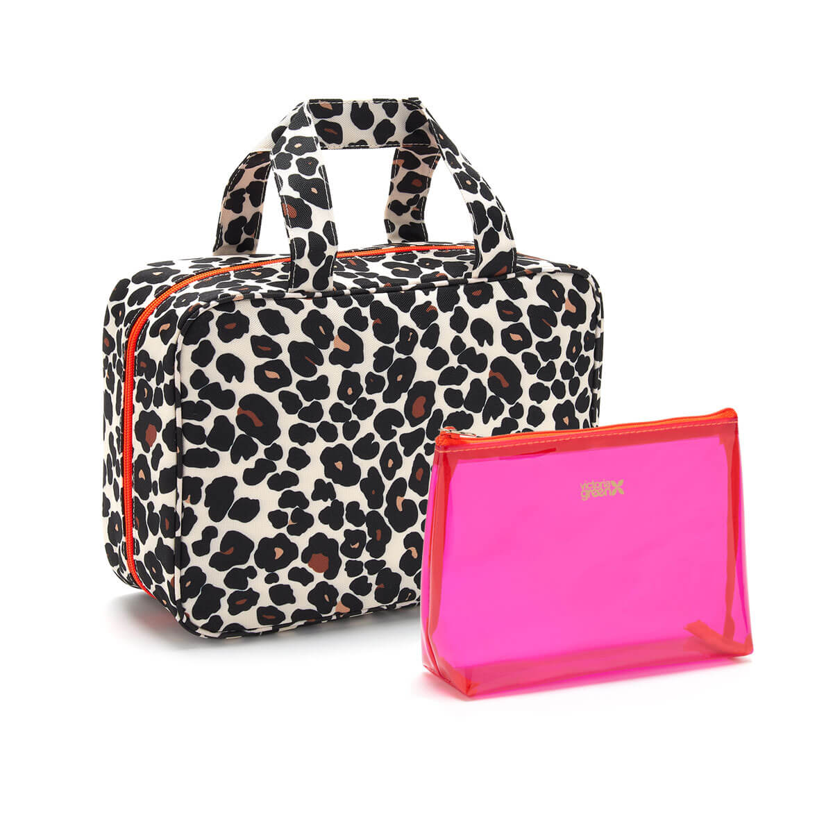 'Charlotte' Hanging Traveller Wash Bag in Leopard Tan - ScentiMelti Home Fragrance, Beauty & Gifts UK