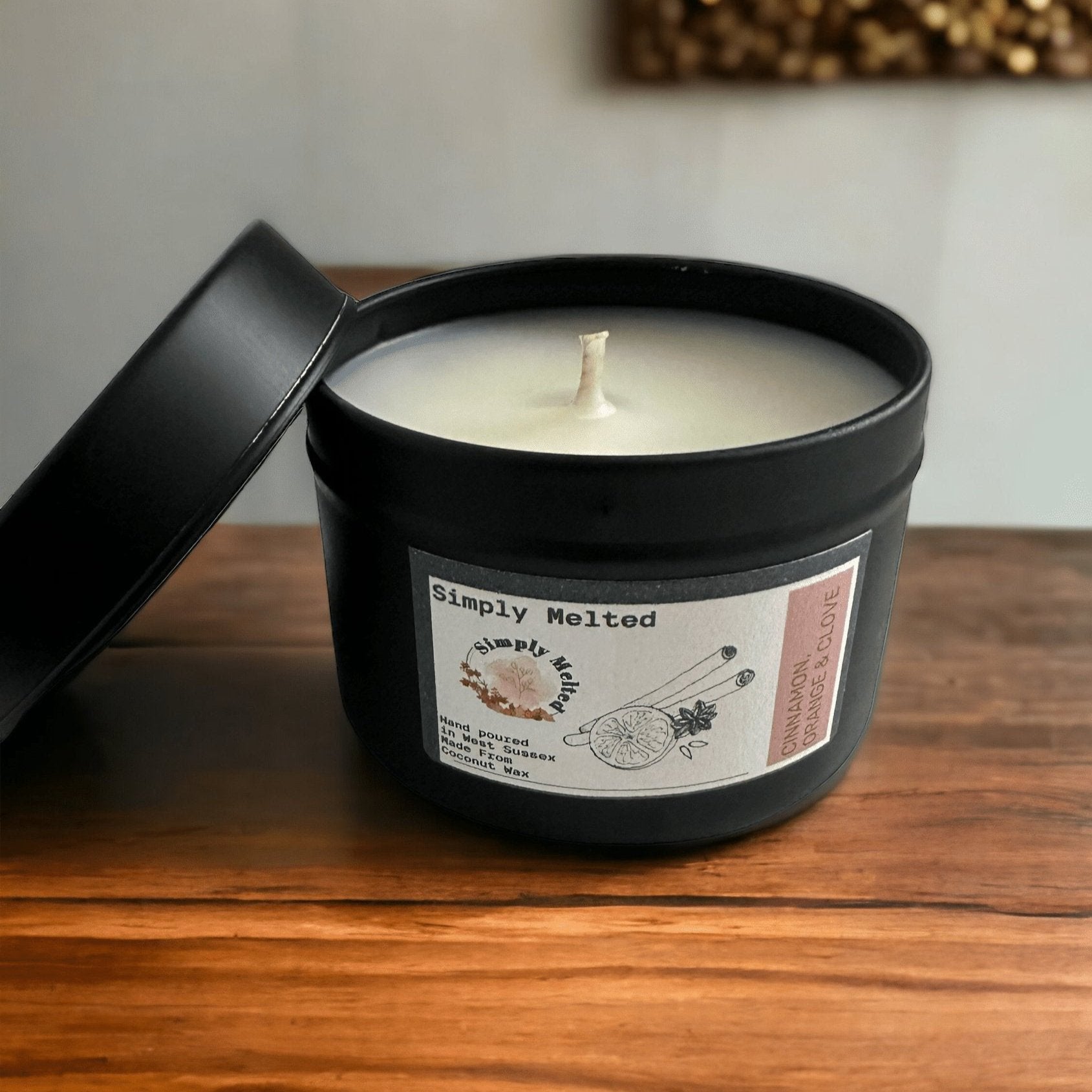 Cinnamon, Orange & Clove Tin Candle - ScentiMelti Home Fragrance, Beauty & Gifts UK