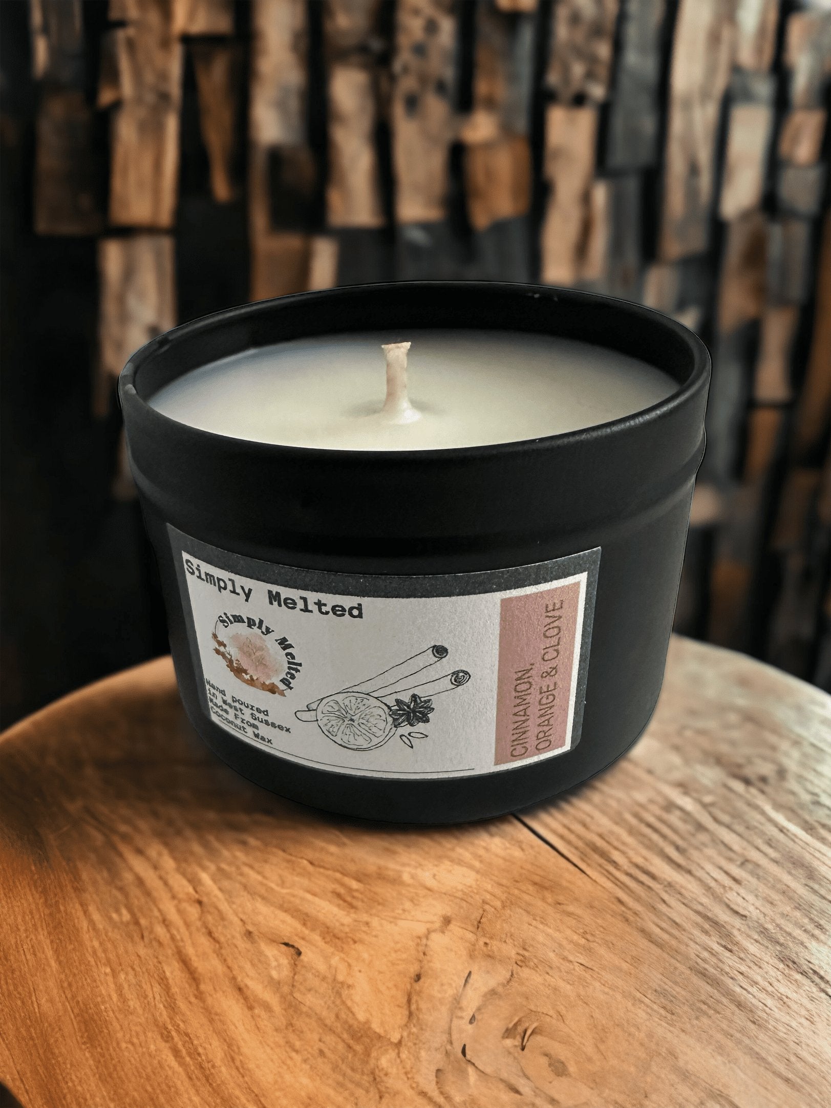 Cinnamon, Orange & Clove Tin Candle - ScentiMelti Home Fragrance, Beauty & Gifts UK