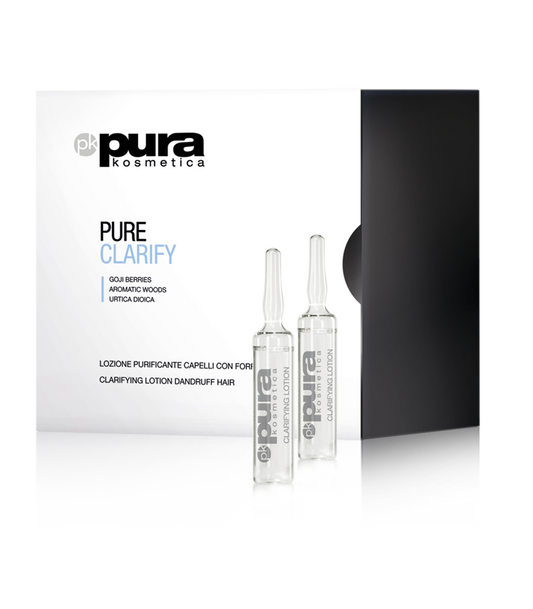 Pura Kosmetica Pure Clarify Purifying Lotion for Dandruff, 12 x 6ml - ScentiMelti Home Fragrance, Beauty & Gifts UK