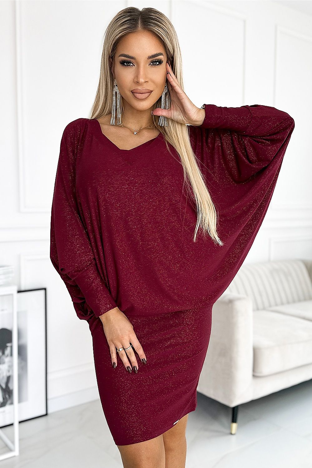 Sweater Batwing Evening Dress | 8 Colours | Numoco