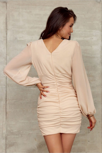 Long Sleeve Fitted Evening Dress | 9 Colours | Roco Fashion