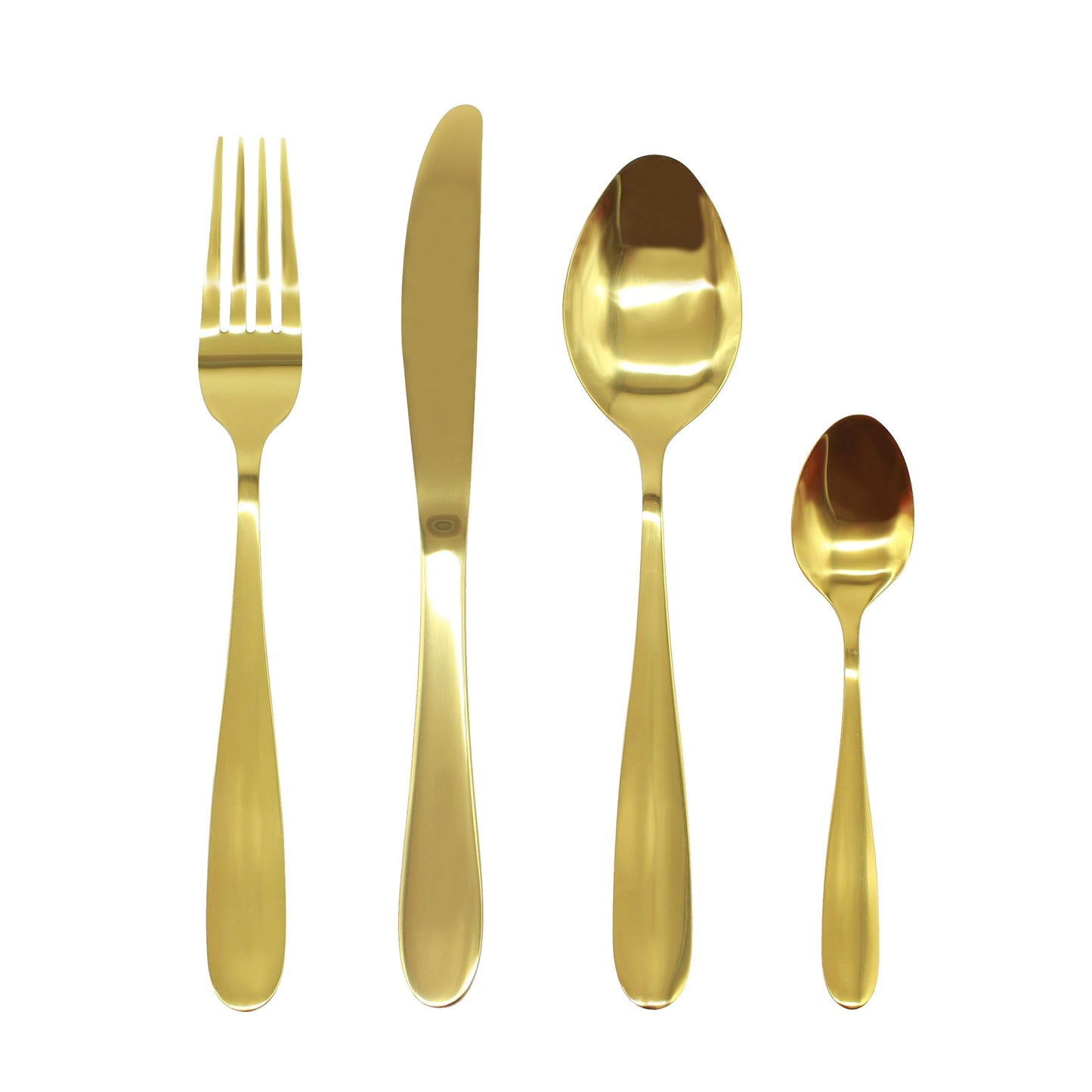 Cutlery Sets Stainless Steel Gold 16 24 32 piece Set Tableware Dinner Flatware Glim&Glam - ScentiMelti Home Fragrance, Beauty & Gifts UK