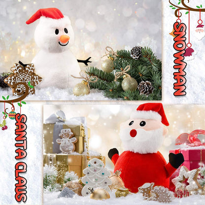 Santa Plush Snowman Plush Toy Reversible Christmas Santa Claus Double Side Stuffed Plushie Soft Doll New Year Birthday Gift for Kids Amazon Platform Banned - ScentiMelti Home Fragrance, Beauty & Gifts UK