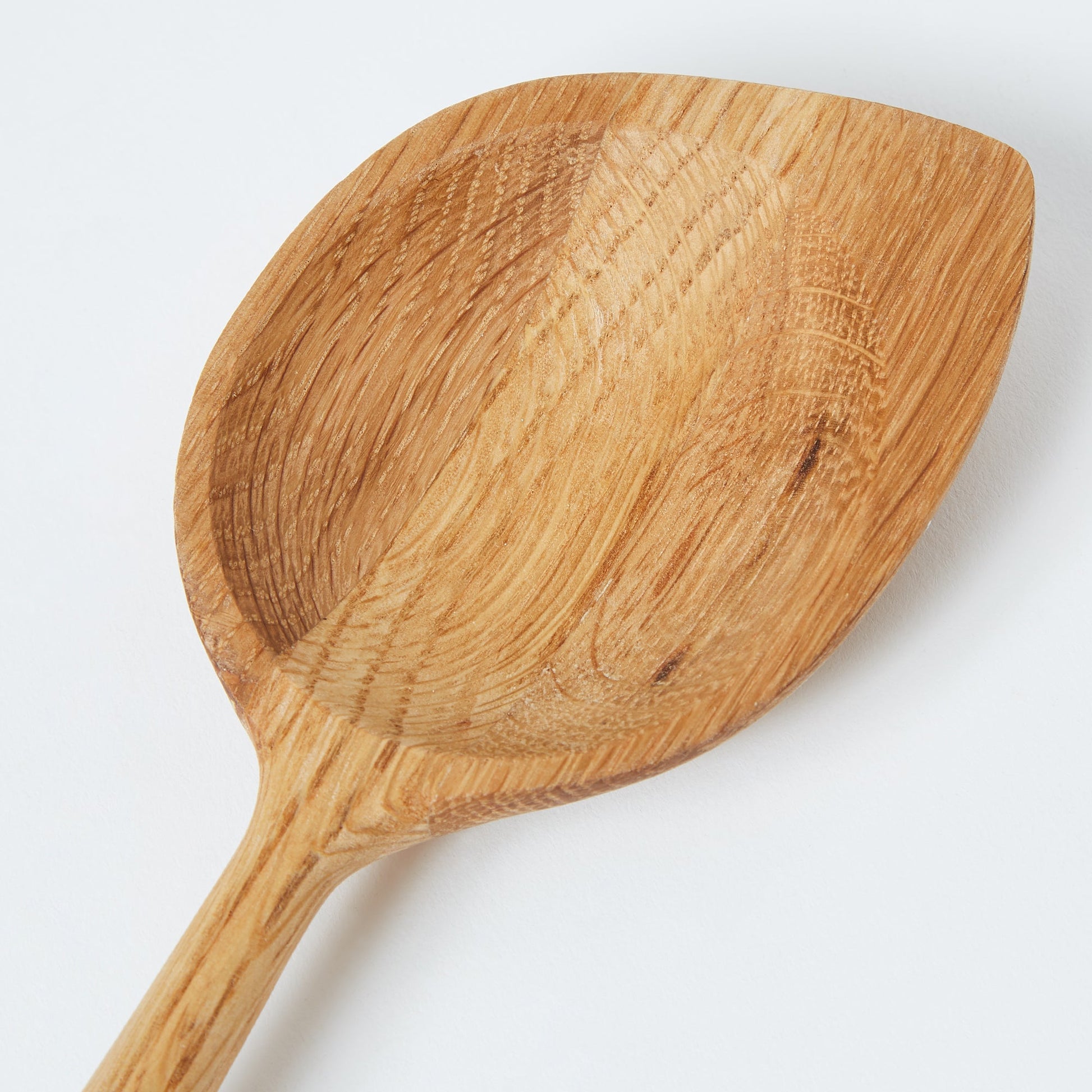 Oak Angled Spoon - ScentiMelti Home Fragrance, Beauty & Gifts UK