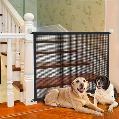 Pet Isolation Mesh No Drilling Safety Fences Net Portable Dog Cat Stair Door - ScentiMelti Home Fragrance, Beauty & Gifts UK