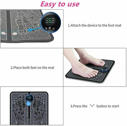 EMS Foot Massager Mat Electric Pad Blood Muscle Circulation Relief Pain LED USB - ScentiMelti  EMS Foot Massager Mat Electric Pad Blood Muscle Circulation Relief Pain LED USB