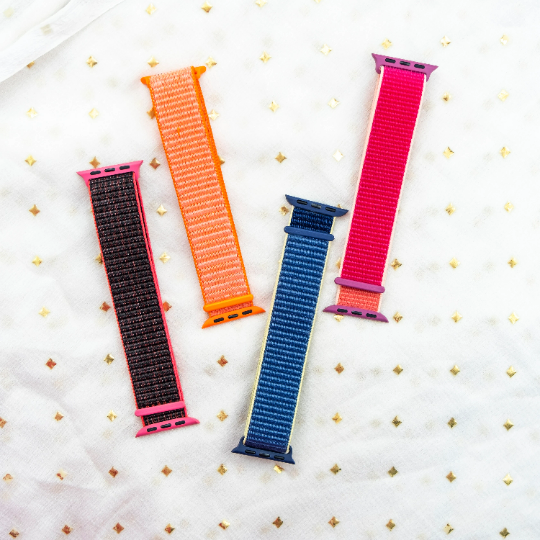 Apple Iwatch Watch Colourful Nylon Strap Band For Series 7 6 5 4 3 2 &amp; SE - ScentiMelti Home Fragrance, Beauty & Gifts UK