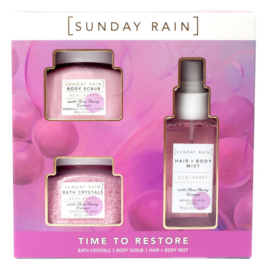 Sunday Rain Acai Berry Gift Set - ScentiMelti Home Fragrance, Beauty & Gifts UK