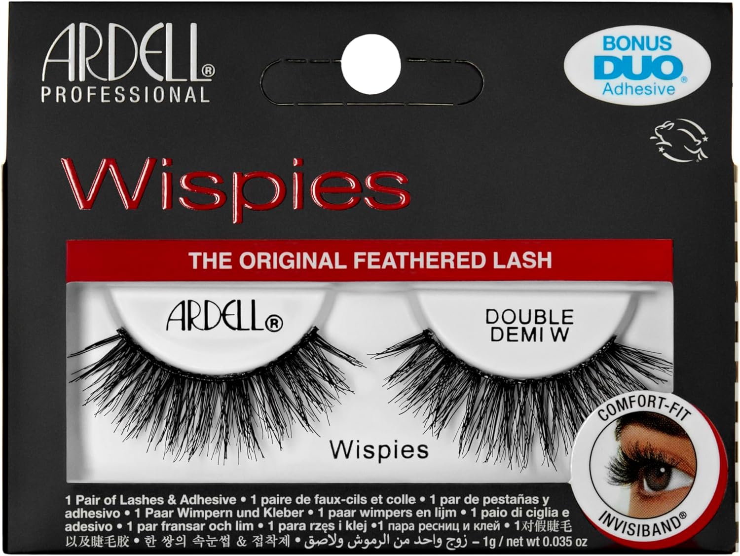 Ardell Double Demi Wispies False Eyelashes, Duo Adhesive Included, Full Volume Medium Length, Vegan Friendly, 1 Pair (Pack of 1) - ScentiMelti Home Fragrance, Beauty & Gifts UK