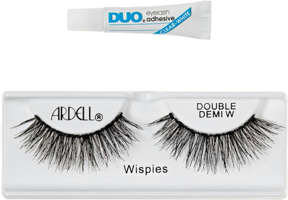 Ardell Double Demi Wispies False Eyelashes, Duo Adhesive Included, Full Volume Medium Length, Vegan Friendly, 1 Pair (Pack of 1) - ScentiMelti Home Fragrance, Beauty & Gifts UK