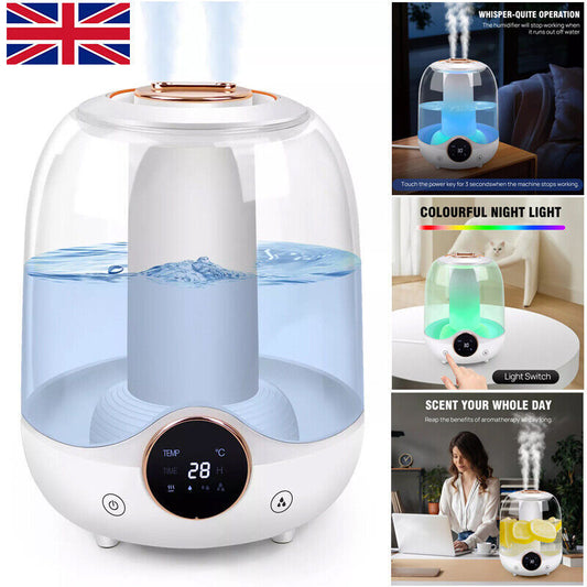 3L Essential Oil Aroma Diffuser Aromatherapy Ultrasonic Humidifier Air Purifier - ScentiMelti Home Fragrance, Beauty & Gifts UK