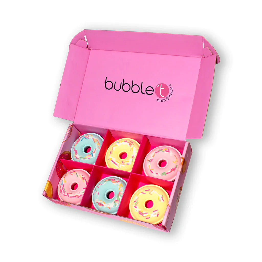 Bubble T Donut Bath Bomb Fizzer Gift Set (6 X 58G) - ScentiMelti Home Fragrance, Beauty & Gifts UK