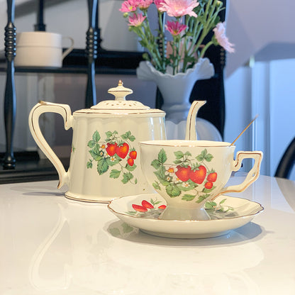 French Retro Light Luxury Floral Afternoon Tea Teapot ScentiMelti ScentiMelti Wax Melts