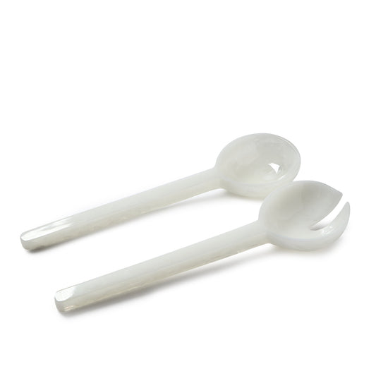 Pamana Serving Spoons White Gloss - ScentiMelti Home Fragrance, Beauty & Gifts UK